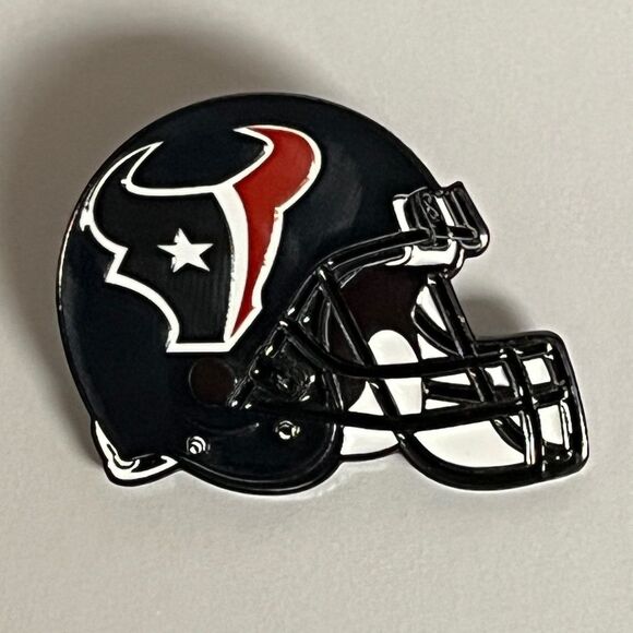 Houston Texans Helmet Hat Pin Pins Streetwear Hats Bag Football Fitted New Era - Picture 1 of 8